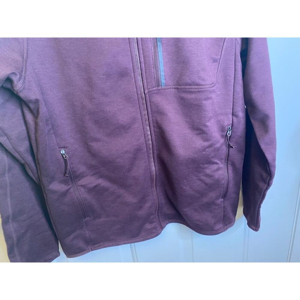 THE NORTH FACE Jacket Mens Medium M Red Brown Full Zip Softshell - Picture 5 of 6